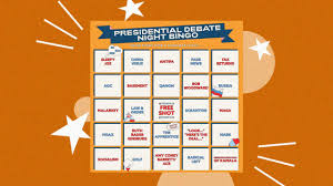 2020 1st Presidential Debate Bingo Card Drinking Game Vinepair