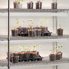 Take a standard bakers rack and out fit it with the following sunblaster led. Amazon Com Ge Lighting 93101228 Led Grow Light 48 Inch 4ft Fixture Balanced Spectrum 48 In Home Improvement