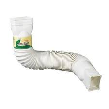 White Downspout Extension 85010 At The Home Depot Downspout Downspout Diverter Rain Barrel