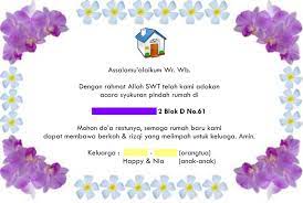 Contoh ucapan terima kasih non formal adalah ucapan terima kasih yang anda berikan kepada teman atau rekan kerja yang sudah membantu anda dalam dengan surat ini kami menyampaikan ucapan terima kasih kepada bapak zuhdi karimul haq yang telah memberikan bantuan dana untuk proses. Ucapan Syukuran Pindah Rumah Di Box Nasi Situs Properti Indonesia