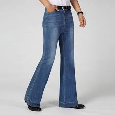 Shop the latest bell bottom pants deals on aliexpress. Men Bell Bottom Jeans Flared Denim Pants 60s 70s Vintage Wide Leg Trousers Blue Slim Fit Wish