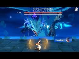Xiangling Vs Stormterror Dvalin Make Sure To Complete The Stormterror Domain Challenge Weekly Youtube