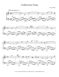 This free lds sheet music was written for a young women's choir in a ward sacrament meeting setting. Gethsemane Song Piano
