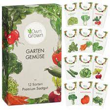 Brush with olive oil and sprinkle with salt and pepper. Garten Gemuse Samenset