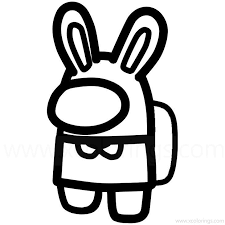 The cartoon coloring pages to print will surely give your child a reason to sit in one place and these free printable cartoon coloring pages will surely be a hit among children of all age groups and gender. Among Us Coloring Pages Easter Bunny Xcolorings Com