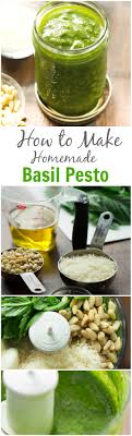 How To Make Homemade Basil Pesto Primavera Kitchen Homemade Pesto Food Pesto Recipe