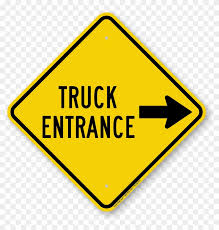 What is a diamond shaped sign. Truck Entrance On Right Diamond Shaped Traffic Sign Soft Shoulder Road Sign Free Transparent Png Clipart Images Download