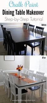 chalk paint dining table makeover (diy