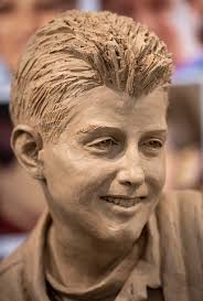 Photos show the Ryan White sculpture planned for Indiana University.