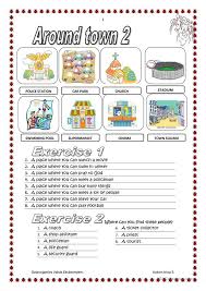 Around Town English Esl Worksheets For Distance Learning And Physical Classrooms Learning Worksheets Easy Learning Teaching Jobs