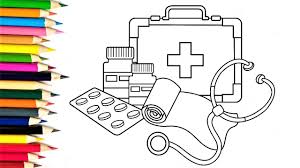 Kids love pretending to be doctors as they engage in age appropriate dramatic play. Doctor Kit Coloring Page Coloring Pages For Kids
