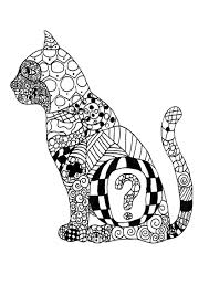 A coloring page full a cute cats, all differents. Cat Coloring Pages For Adults Best Coloring Pages For Kids