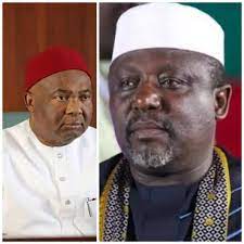 A former governor of imo state, rochas okorocha, on tuesday, claimed that the state governor, hope uzodinma okorocha, who currently represents imo west at the senate, said this while reacting to the last friday's inauguration of akachi road in owerri by the president of the senate, ahmed lawan. Imo Royal Rumble Uzodinma Vs Okorocha Business Hallmark