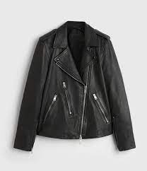 Allsaints Uk Womens Elva Leather Biker Jacket Black In 2021 Leather Jacket Leather Jackets Women Leather Biker Vest