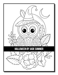 I love jade summer books but i really love this one this is one of the best ones i've ever bought brilliant pictures good quality paper would definitely recommend for chilled down time colouring. Halloween Coloring Book Jade Summer