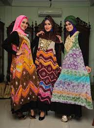 Contoh baju long dress kain jumput : Ide Penting 24 Model Baju Jumputan