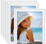 Icona Bay Inspirations Collection Inspirations Lot de 6 cadres photo 13 x  18 cm (blancs), moulures magnifiquement détaillées, ensemble de cadres  photo ...