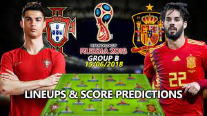 The other two teams drawn in their group are (iran and morocco). Portugal Vs Spain Lineups Score Predictions 2018 Fifa World Cup Russia Group B Youtube