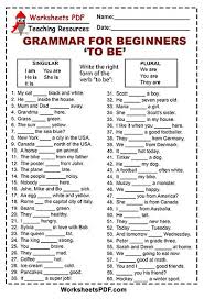 Simply answer all of the questions in the quiz and press submit to see your score and other statistics. Verb To Be Grammar And Exercises Free Worksheets Worksheets Pdf