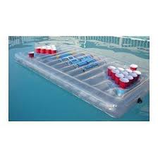 Inflatable Beer Pong Table With Rack Inserts Beer Pong Tables Floating Beer Pong Table Beer Pong