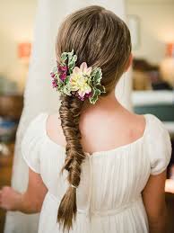 Wrap the braid gently around the hairband at the base of the ponytail and strengthen it up with hairpins. 14 Adorable Flower Girl Hairstyles