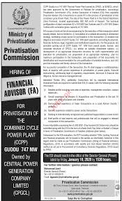 Duties include assessing clients' assets, liabilities, cash flow, insurance coverage, tax status, and financial objectives. Ministry Of Privatisation Financial Advisor Jobs 2019 2021 Job Advertisement Pakistan