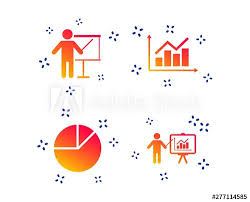 Diagram Graph Pie Chart Icon Presentation Billboard Symbol