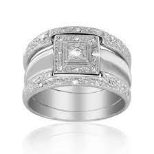 9ct White Gold Diamond Tripset Galaxy And Co Diamond White Gold Diamonds White Gold