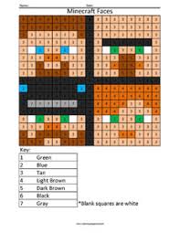 The spruce / miguel co these thanksgiving coloring pages can be printed off in minutes, making them a quick activ. Minecraft Faces Color By Number Coloring Squared