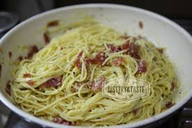 Spaghetti Alla Carbonara Untuk 4 Porsi Tertarik Dengan Resep Pasta Lainnya Silahkan Di 2020 Resep Masakan Resep Makanan Resep Pasta