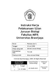 Manual prosedur kerja (mpk) & fail meja (fm) dr nurul fahizha fahimi. 04 Instruksi Kerja Ujian
