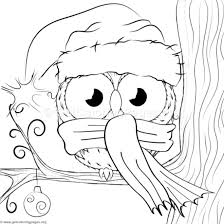 Keep your kids busy doing something fun and creative by printing out free coloring pages. Cute Christmas Owl 1 Coloring Pages Getcoloringpages Org Owl Coloring Pages Christmas Coloring Sheets Christmas Owls