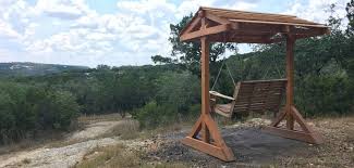 Porch swing stands for them can be made of metal or wood, but wooden swings look so much nicer with wooden stands. Build A Free Standing Frame For Your Porch Swing Wilker Do S