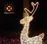 Pre Lit Giant LED 3D LED Reindeer Motif Light for Outdoor Street Decoration