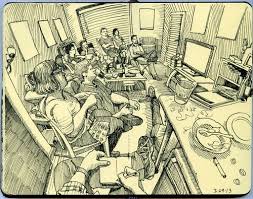 Workshop K Wide Angle Perspectives And Little Blank Pages Perspective Art Sketch Book Drawing Illustrations