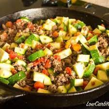 Ground Beef Zucchini Tomato Dish Skillet Ground Beef Recipes Healthy Healthy Ground Beef Beef Dinner