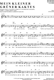 Mein Kleiner Gruner Kaktus Keyboard Pdf Noten Klick Auf Die Noten Um Reinzuhoren Noten Zum Download Fur Versc Kleiner Gruner Kaktus Noten Keyboards