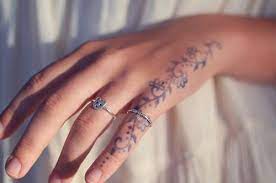 On The Finger Small Hand Tattoos Hand Tattoos Tattoos