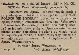 Marsz, marsz, dąbrowski, z ziemi włoskiej do polski. 26 Lutego 1927 R Mazurek Dabrowskiego Hymnem Narodowym Mobilna Interia W Interia Pl