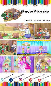 Geppetto Was A Carpenter One Day Geppetto Decided To Make A Puppet Out Of Wood And Call Him Pino Short Moral Stories Stories For Kids Moral Stories For Kids