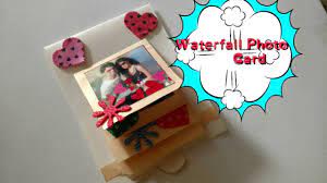 Blank white cards and envelopes; Diy Waterfall Photo Card Making Easy Tutorial Craftlas Youtube