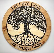 Wood Engraved Custom Tree Of Life Sign Etsy Wood Engraving Designs Wood Engraving Tree Of Life