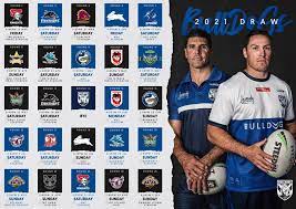 Parramatta eels full draw, fixtures, news. Bulldogs 2021 Nrl Draw Released Bulldogs