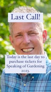 Today is the last day to purchase tickets online. Don’t miss this amazing  lineup of speakers in Asheville, NC!, @reynoldagardenswfu ,  @siffordgardendesign , @plants_nouveau , @conquerthesoil , ...