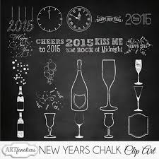 Happy New Years Holiday Clipart New Years Chalk By Artfanaticus Holiday Clipart New Year Art New Year Holidays