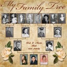 Family Tree Heritage Scrapbook Page If You Do Not Have Everyone S Photos Improvise To Create Family Tree Heritage Heritage Scrapbook Pages Family Tree Book