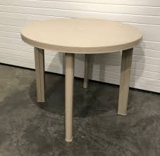 Maybe you would like to learn more about one of these? Round Light Brown Plastic Patio Table With Umbrella Hole And Removable Legs Creative Bargains