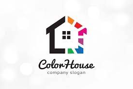 Color House Logo Template Logo Templates Home Logo Template Design