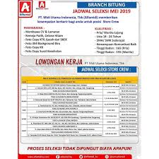 Saat ini pt mandiri utama finance kembali membuka lowongan kerja untuk menempati posisi sebagai berikut Walk In Psikotes Dan Interview Alfamidi Jakarta Dan Tangerang Mei 2019 Serangid