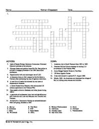 Crossword puzzles are for everyone. Vietnam Us History Vocabulary Puzzle Collection By Flying Start Tpt